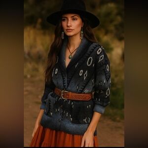 FRYE western cardigan duster / woman’s XL